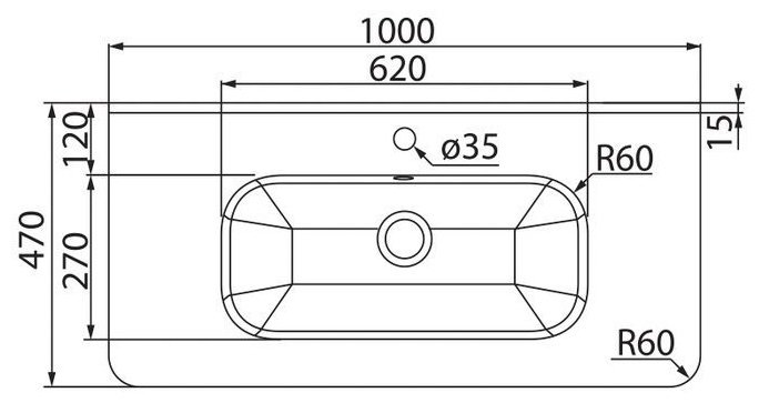 Тумба с раковиной IDDIS BRICK BRI10W1i95K / 0101000i28 , 100x50x45.5 см, белый купить,NaN