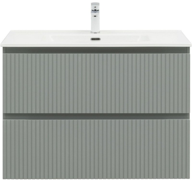 Тумба с раковиной KABINKA.KZ Flat 90 335435, 90x63.7x45.5 см, серый купить,NaN
