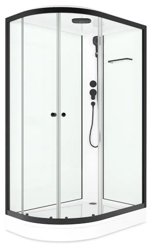 Душевая кабина KABINKA.KZ Delight Slim (128 R), 218х80 см, низкий поддон купить,NaN