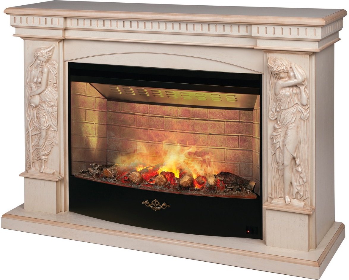 Электрокамин Real Flame Diva 33 WT-619B с очагом 3D Firestar 33