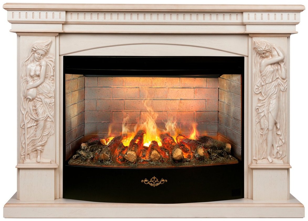 Электрокамин Real Flame Diva 33 WT-619B с очагом 3D Firestar 33