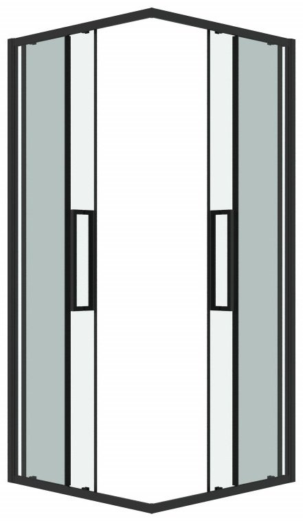 Душевое ограждение Grossman двухстенное 300.K33.02.8080.21.00 Cosmo, 800х1950 мм