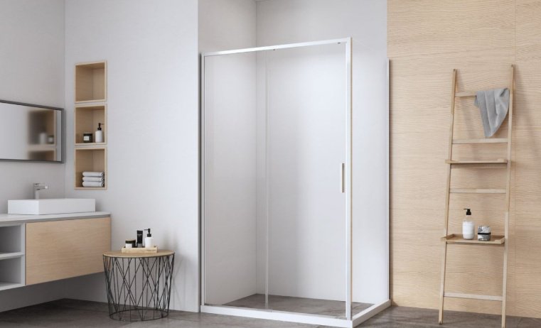 Душевое ограждение KABINKA.KZ двухстенное AE65-110x90-CT, 1100х1900 мм