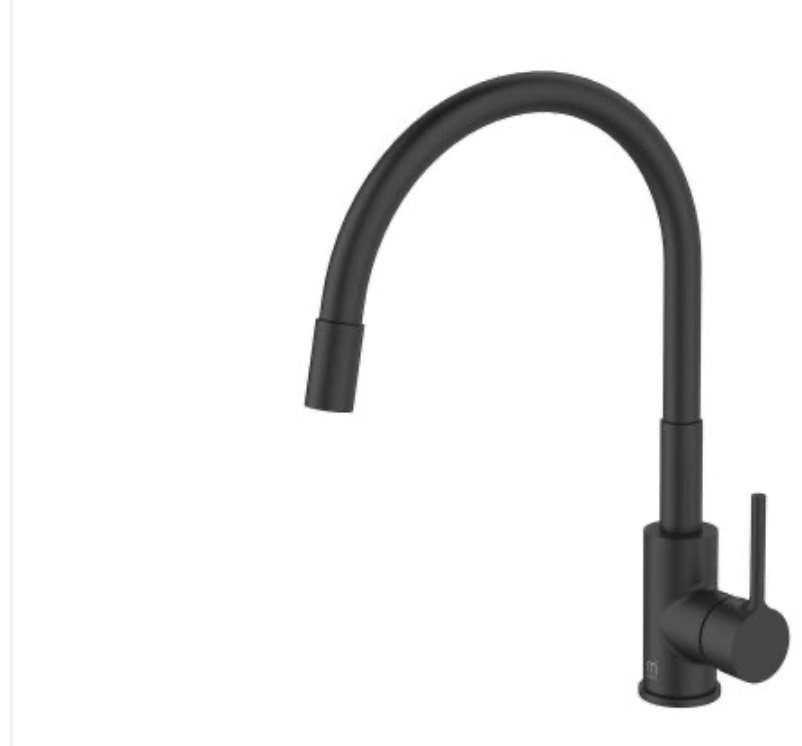 Смеситель с гибким изливом IDDIS M01BL0FM05, латунь, цвет черный купить,35200