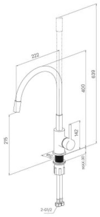 Смеситель с гибким изливом IDDIS M01BL0FM05, латунь, цвет черный купить,35200