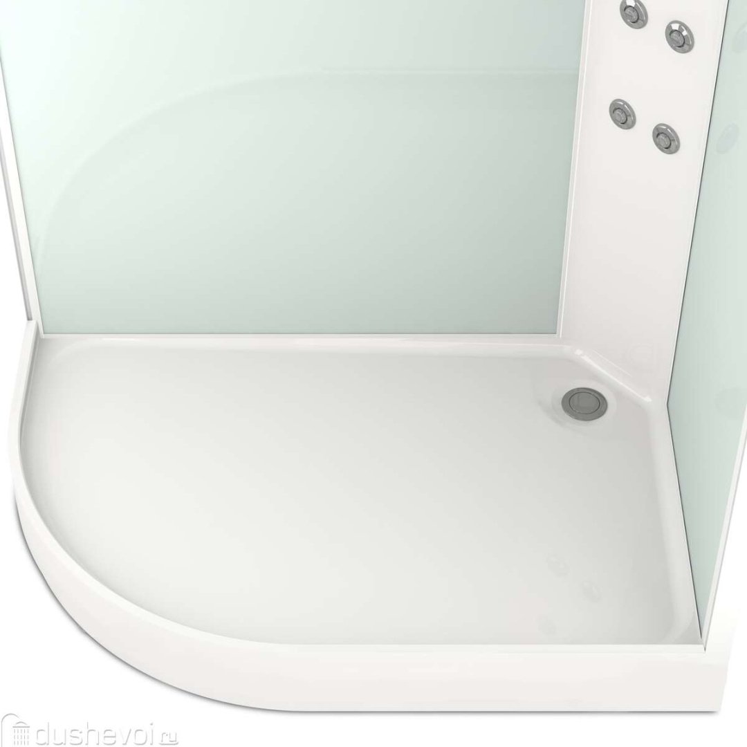 Душевая кабина KABINKA.KZ Delight Slim (128 R), 218х120 см, низкий поддон купить,NaN