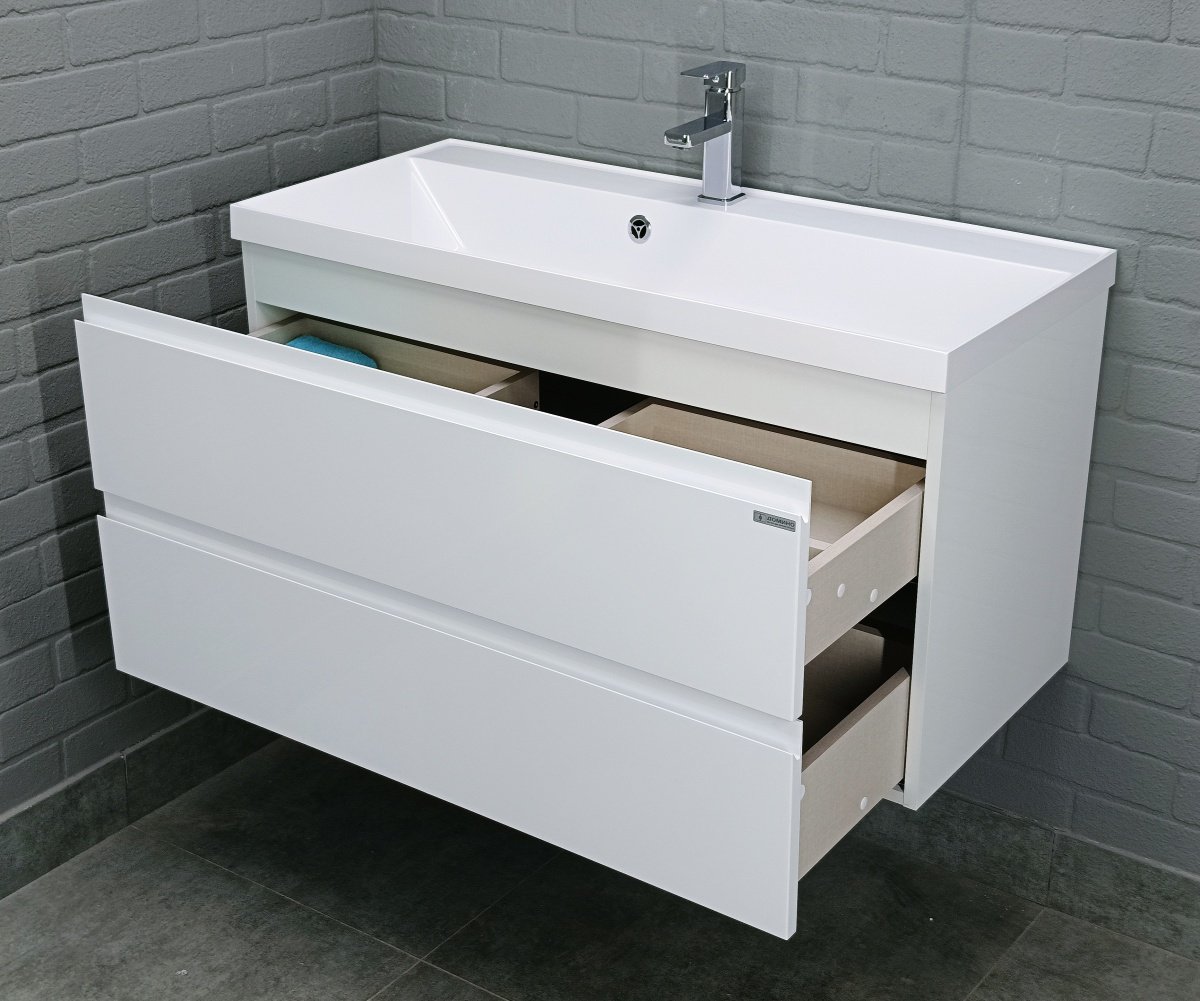 Тумба с раковиной KABINKA.KZ Байтерек, 99x50x42.8 см, белый купить,NaN