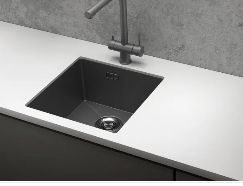 Кухонная мойка GRANULA 4445U 45х44х20 см, нержавеющая сталь, тон графитовый купить,478900