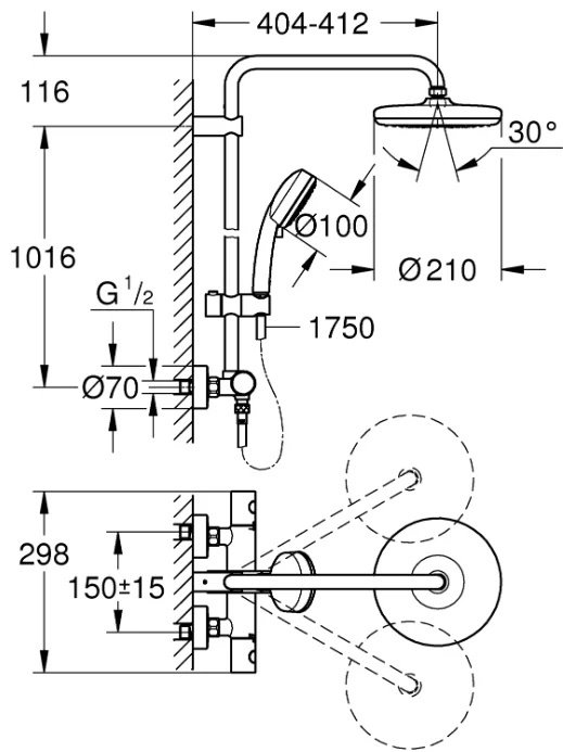 Grohe 27922001 Tempesta Cosmopolitan 210 купить,298054