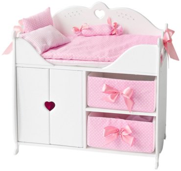 Кроватка для кукол Mega Toys 71319, белый купить,NaN