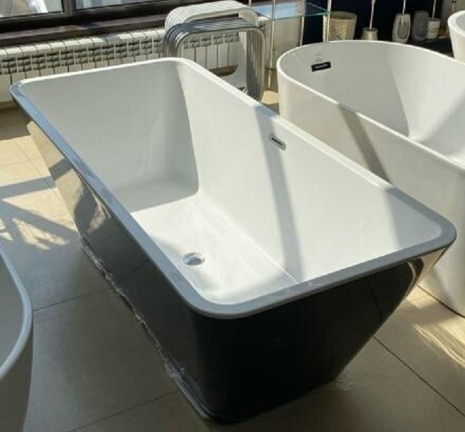 Ванна KABINKA.KZ Harmony-T 1680 Black 168x75 см, акрил
