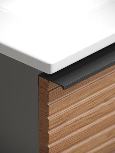 Тумба без раковины KABINKA.KZ DL120GR, 119.5x50x44.5 см, серый, коричневый купить,NaN