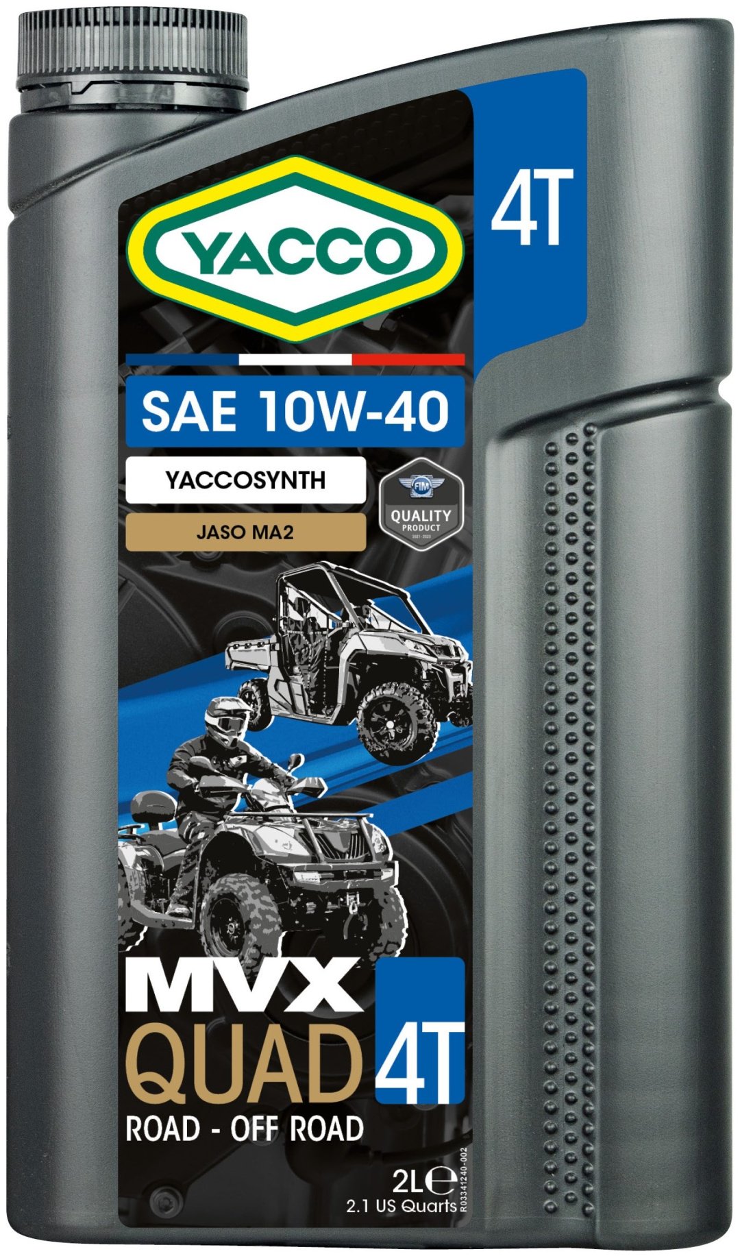 Моторное масло Полусинтетическое Yacco MVX Quad 4 10W-40 2 л купить,NaN