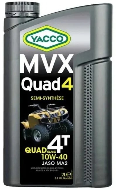 Моторное масло Полусинтетическое Yacco MVX Quad 4 10W-40 2 л купить,NaN
