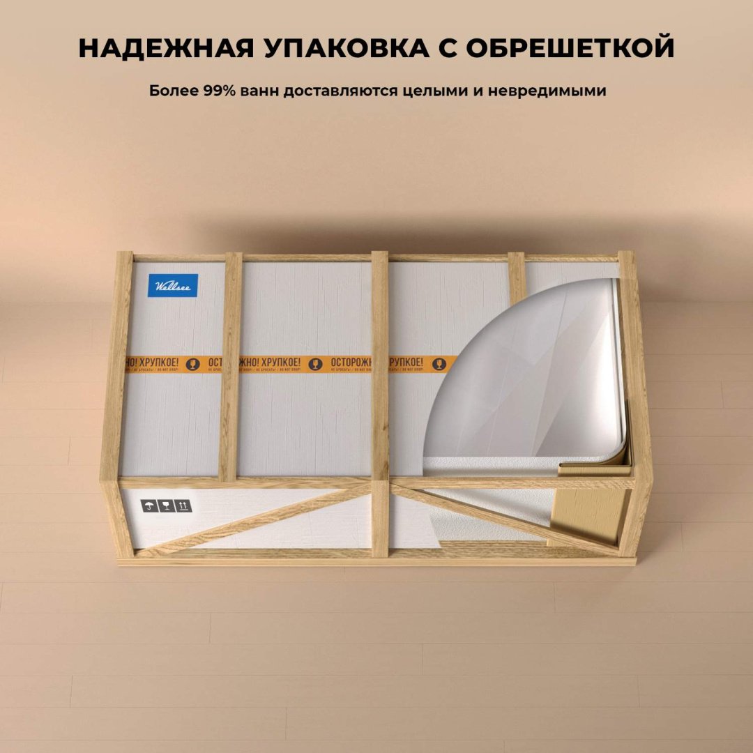Ванна Wellsee 237101003 150x150 см, акрил купить,1830900