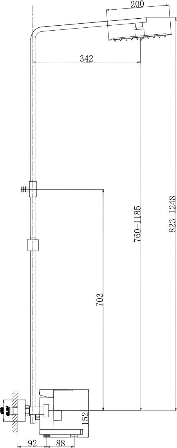 Haiba душевая стойка HB24803 купить,NaN