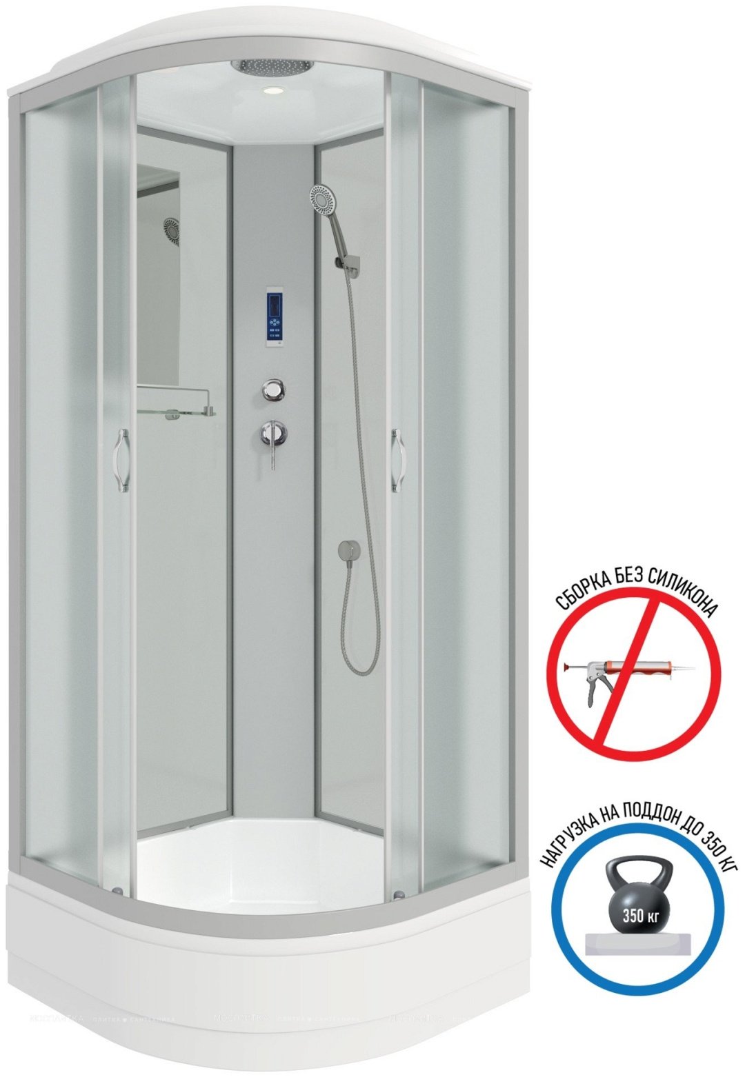 Душевая кабина Niagara NG-3301-14P, 215х90 см, средний поддон купить,NaN