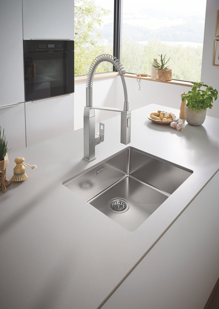 Кухонная мойка Grohe K700 55х45х20 см, нержавеющая сталь, тон серебристый