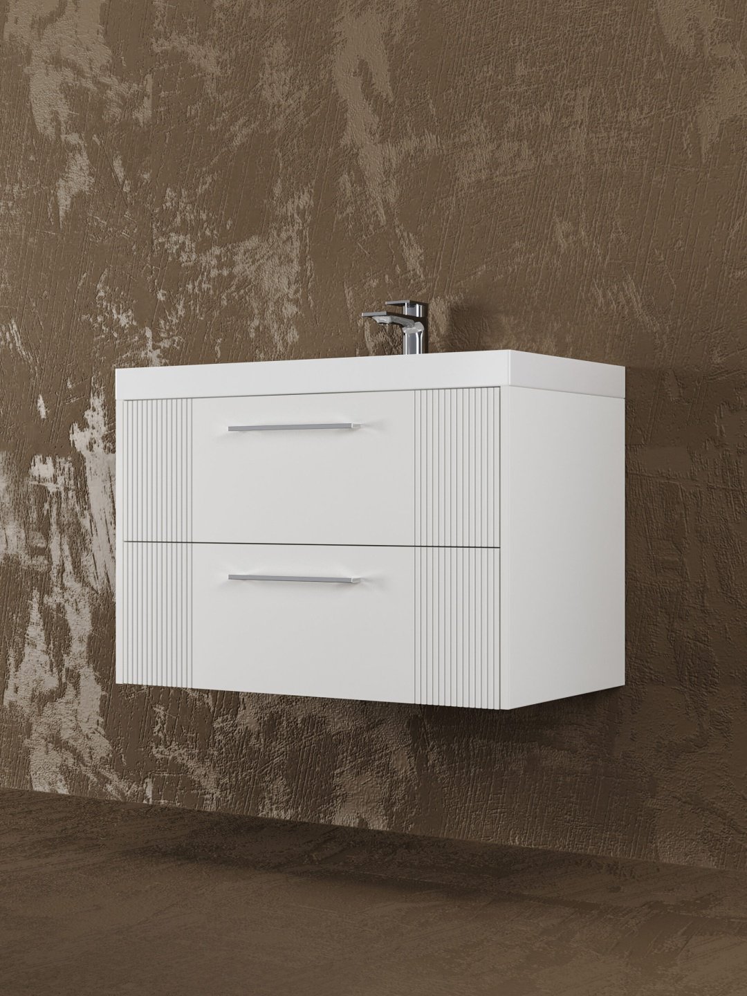 Тумба с раковиной KABINKA.KZ Альба 800, 80x52x45 см, белый купить,NaN