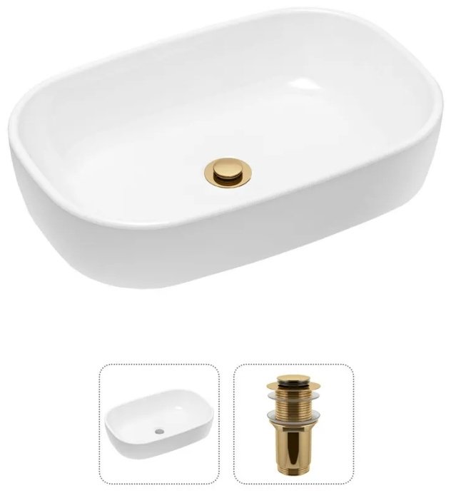 Раковина Lavinia Boho 21520792 накладная овальная 54х36 см, фарфор
