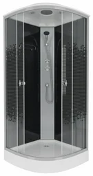 Кабина душевая комплект Niagara NG-4503-14 80х80х215см серо-черный