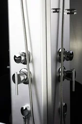 Кабина душевая комплект Niagara NG-4503-14 80х80х215см серо-черный