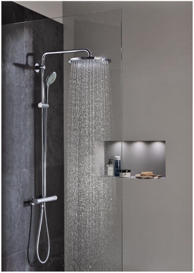 Grohe душевой набор (гарнитур) 26075001, абс-пластик купить,NaN