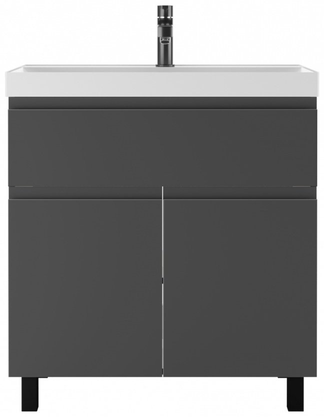 Тумба с раковиной KABINKA.KZ Байтерек, 79x71.6x42.6 см, графит купить,NaN