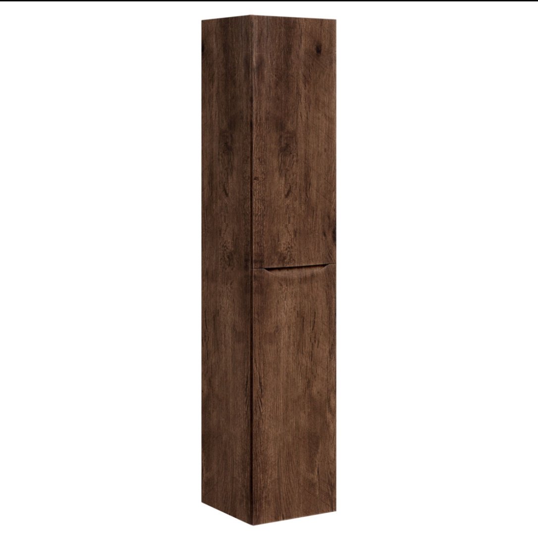 Шкаф-пенал навесной KABINKA.KZ VSC-2M170RW-L, 35x35x170 см, коричневый купить,NaN