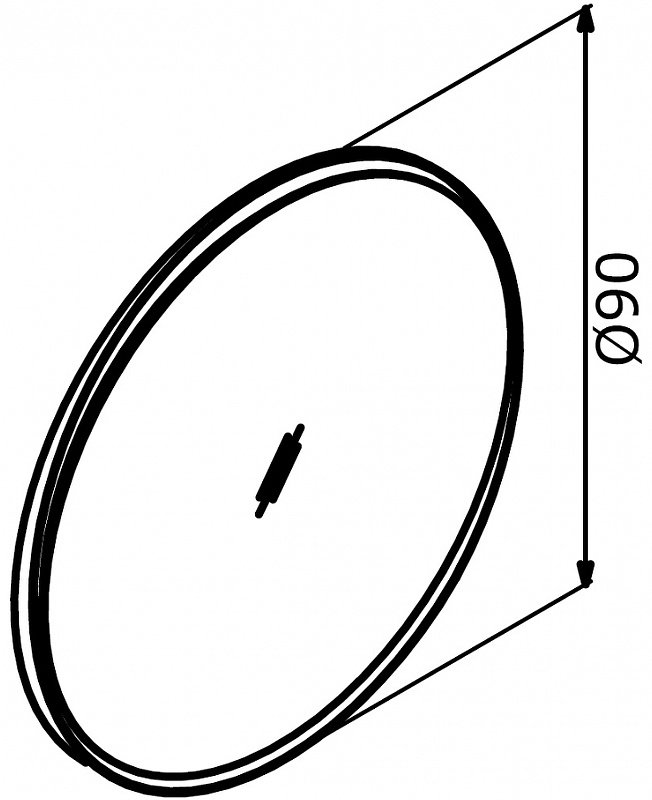 Зеркало настенное Orka 90x90 см купить,459000