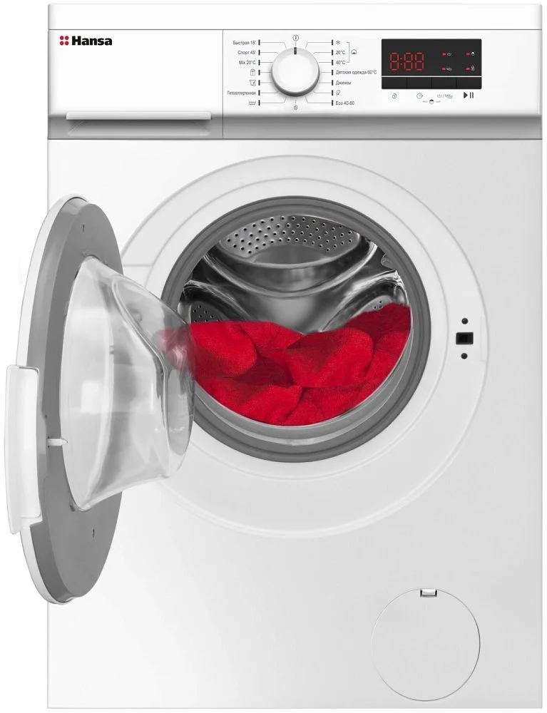 Стиральная машина Hansa WHE7120WL White + Утюг Braun купить,0