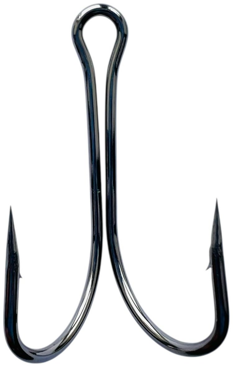 Крючок для рыбалки TAIFUN Taifun Двойник размер 2/0 black nickel двойной серебристый 1 шт