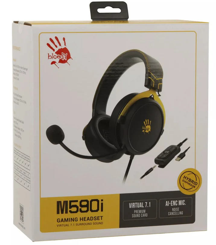 Наушники A4Tech Bloody M590i Sports Lime