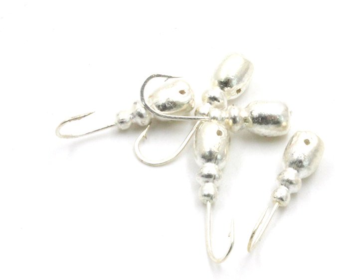 Мормышка TAIFUN Taifun Мормышка Немка с отв.,цв.SILVER PLATED, вес 0,8 г серебро 1 шт
