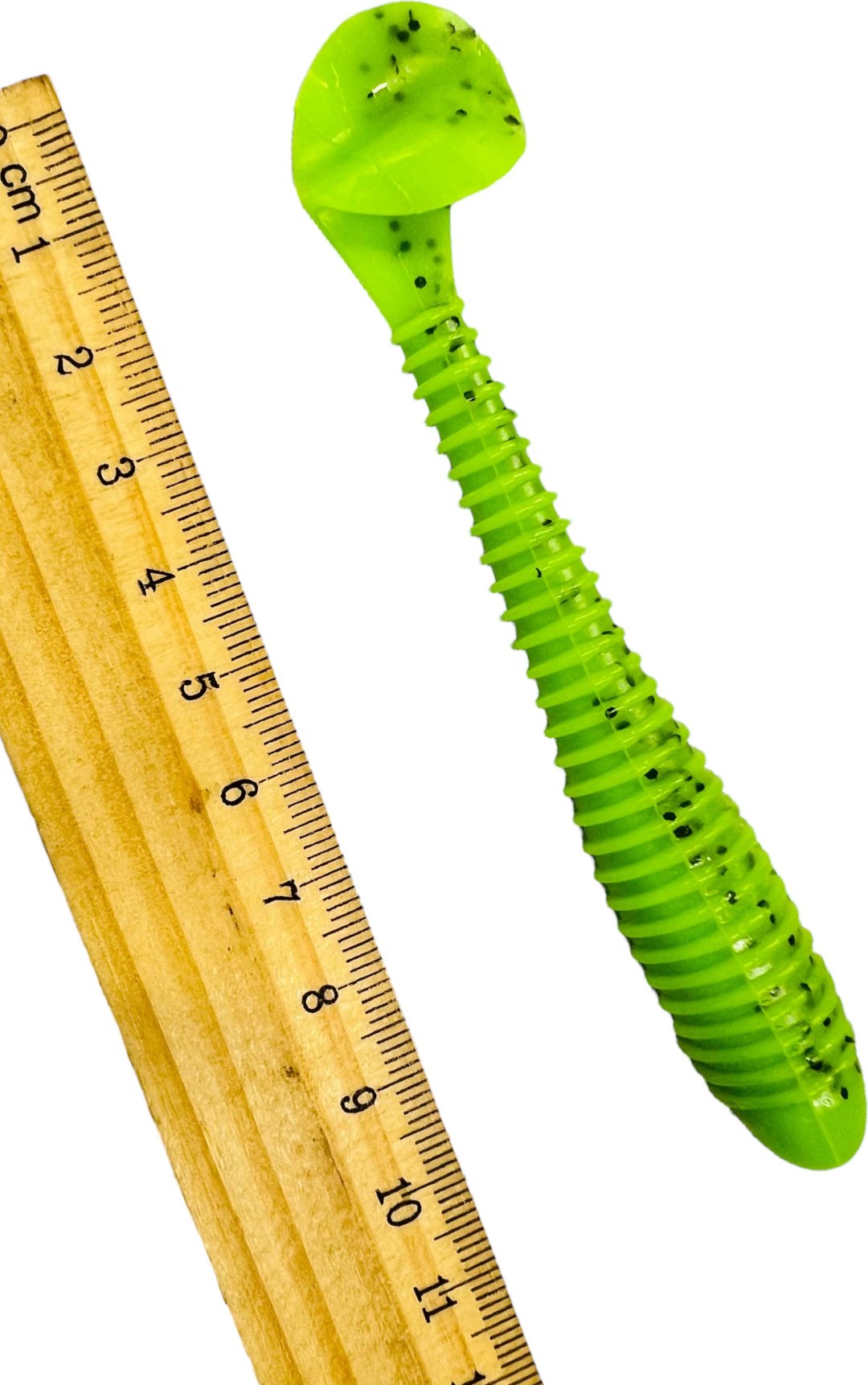 Мягкая приманка TAIFUN Taifun Виброхвост Catcher 3,55"/9 см Pepper Lime He 1 шт