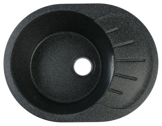 Кухонная мойка KABINKA.KZ 10-Q4 57.5х44х21 см, искусственный камень, тон черный
