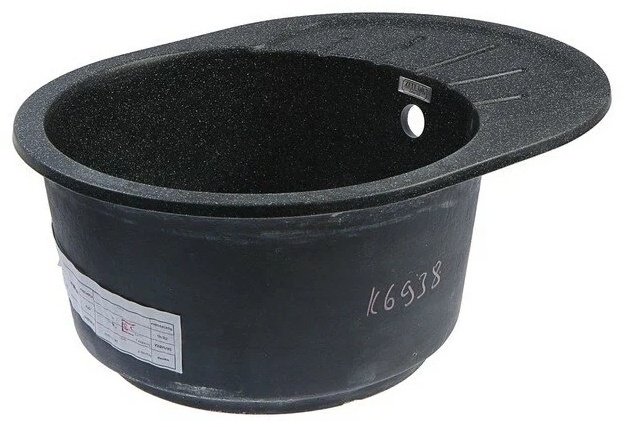 Кухонная мойка KABINKA.KZ 10-Q4 57.5х44х21 см, искусственный камень, тон черный