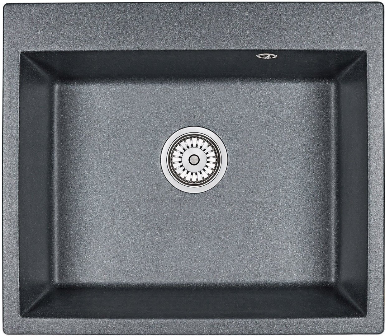 Кухонная мойка GRANULA 6001 60х52х20 см, кварцевый песок, тон черный