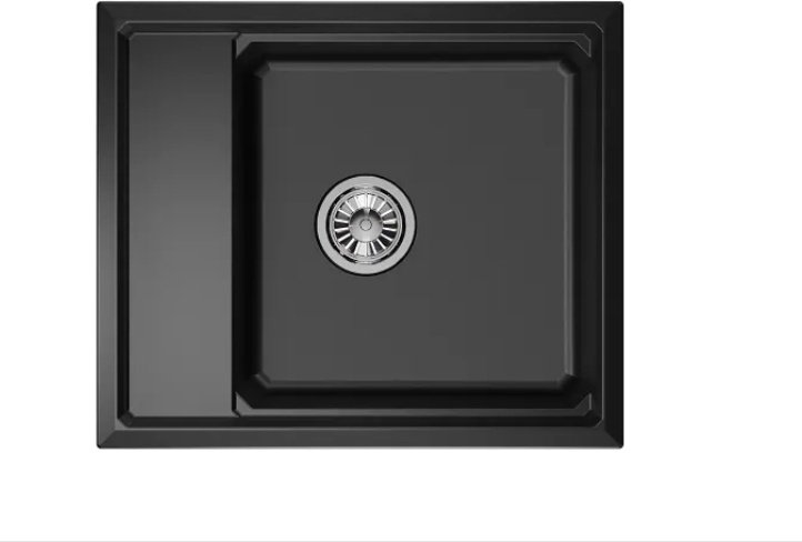 Кухонная мойка GRANULA KS-6004 60х51х25 см, кварцевый песок, тон шварц купить,NaN