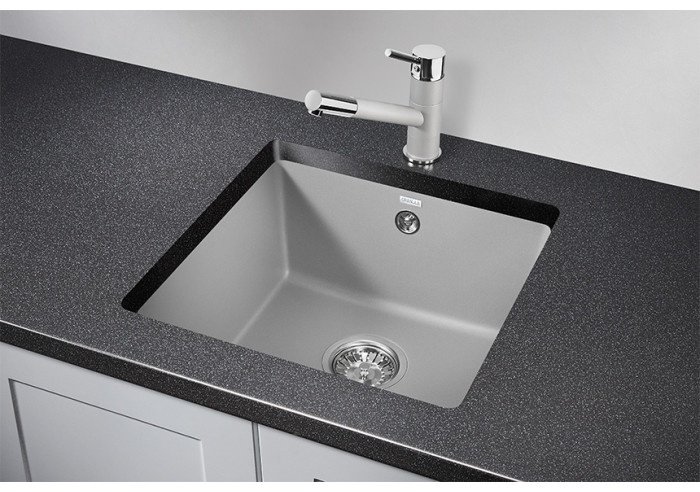 Кухонная мойка GRANULA 4451 46х46х21 см, кварцевый песок, тон алюминиум купить,212600