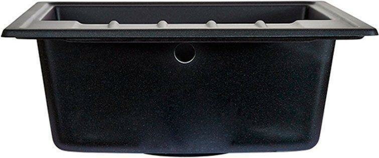 Кухонная мойка GRANULA 5803 58х50х20 см, кварцевый песок, тон черный купить,150200