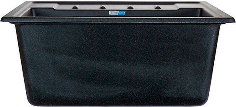 Кухонная мойка GRANULA 5803 58х50х20 см, кварцевый песок, тон черный купить,150200