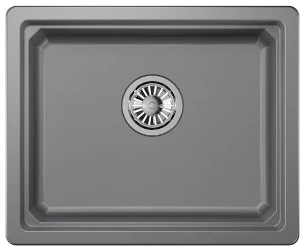 Кухонная мойка GRANULA KS-5501U 55х45х22 см, кварцевый песок, тон серый