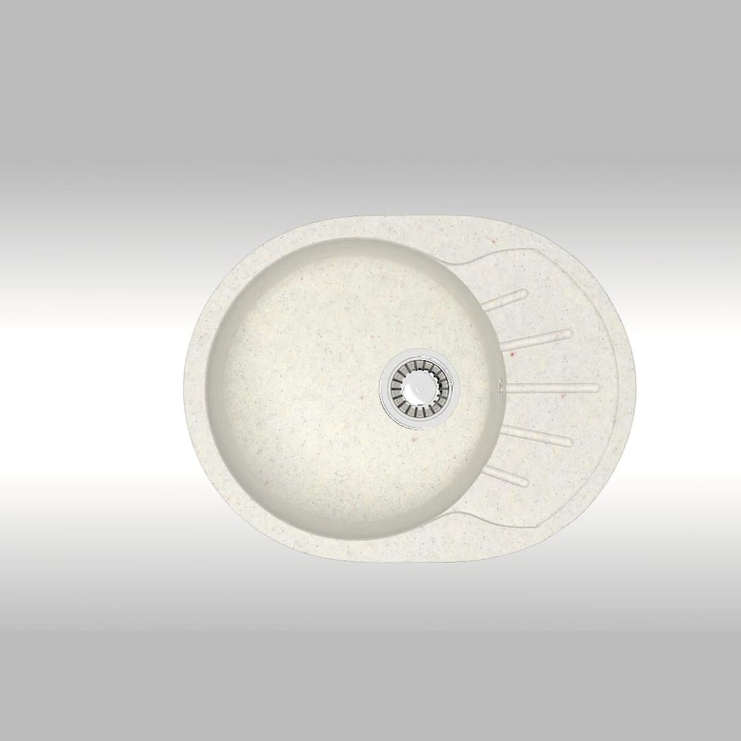 Кухонная мойка Marrbaxx T010Q007 57.5х44х21.5 см, искусственный камень, тон хлопок
