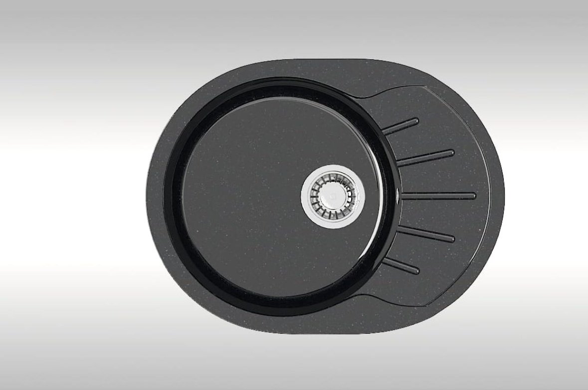 Кухонная мойка Marrbaxx L10/G32 44х57х21 см, искусственный камень, тон черный купить,43108
