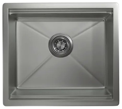Кухонная мойка GRANULA СТАЛЬ МАТОВАЯ, KS-5045U 45х50х21 см, нержавеющая сталь, тон серый
