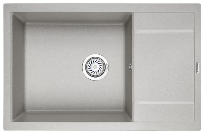 Кухонная мойка GRANULA 7805 78х50х22 см, кварцевый песок, тон базальт купить,276300