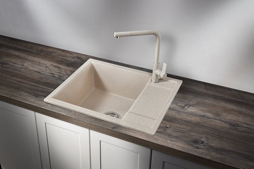 Кухонная мойка GRANULA 6002 60х50х20 см, кварцевый песок, тон пирит купить,245600