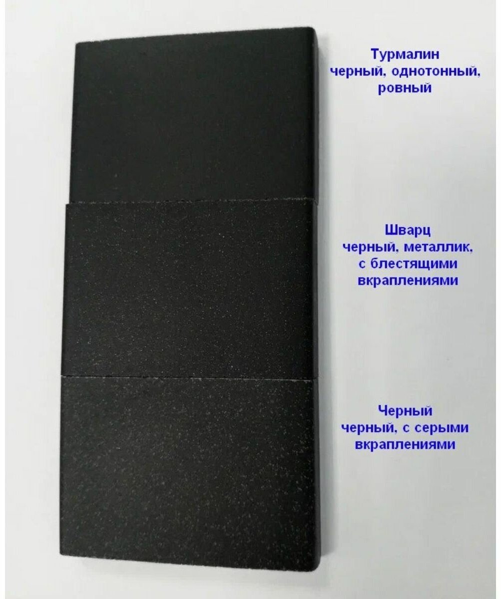 Кухонная мойка GRANULA 4651 47х51х20 см, кварцевый песок, тон черный