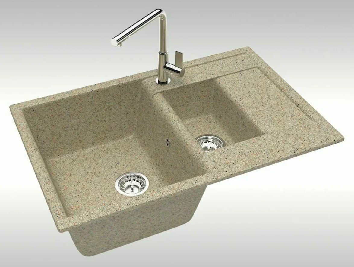 Кухонная мойка Marrbaxx 210/Q5 50х75х21 см, искусственный камень, тон песочный купить,NaN